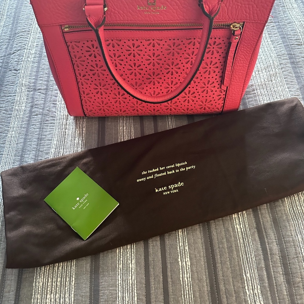 Kate Spade Perri Lane Bubbles Romy Leather Satchel Handbag Purse - Picture 3 of 8